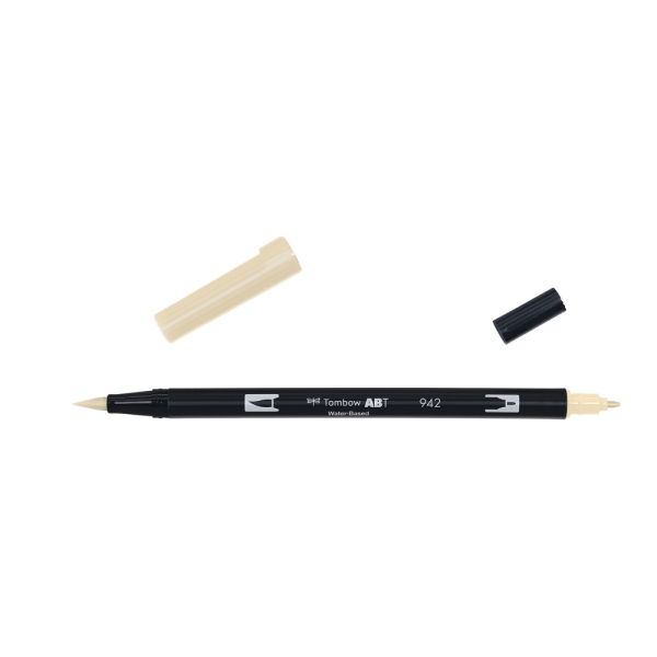 Tombow Dual Brush-Pen Abt 942 Tan Watercolour Pen