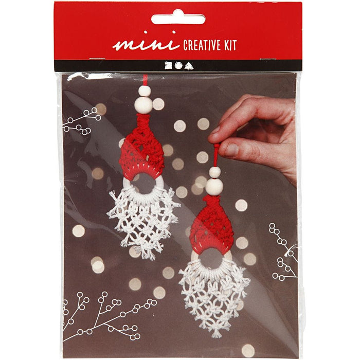 Mini Creative Kit Macrame Christmas Elf