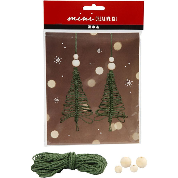 Mini Kit Creativo Macramé Árbol de Navidad
