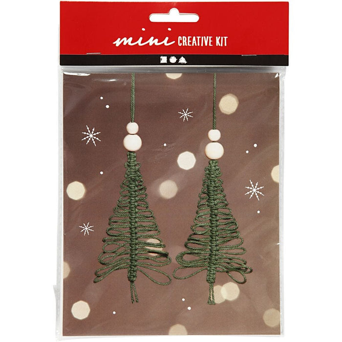 Mini Creative Macrame Christmas Tree Kit