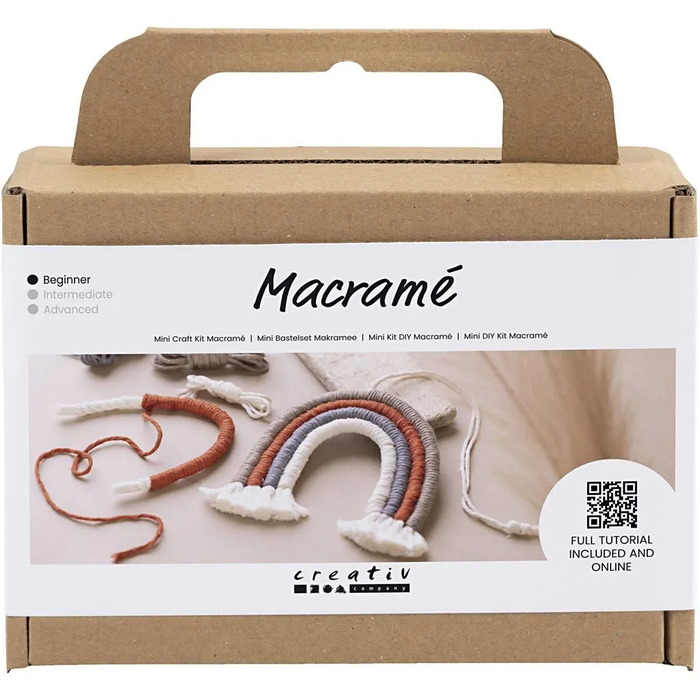 Diy Mini Kit de Macramé Arco Iris