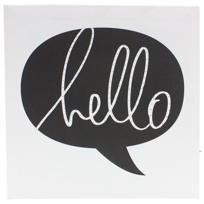 Bright Canvas Hello by Marquee Love