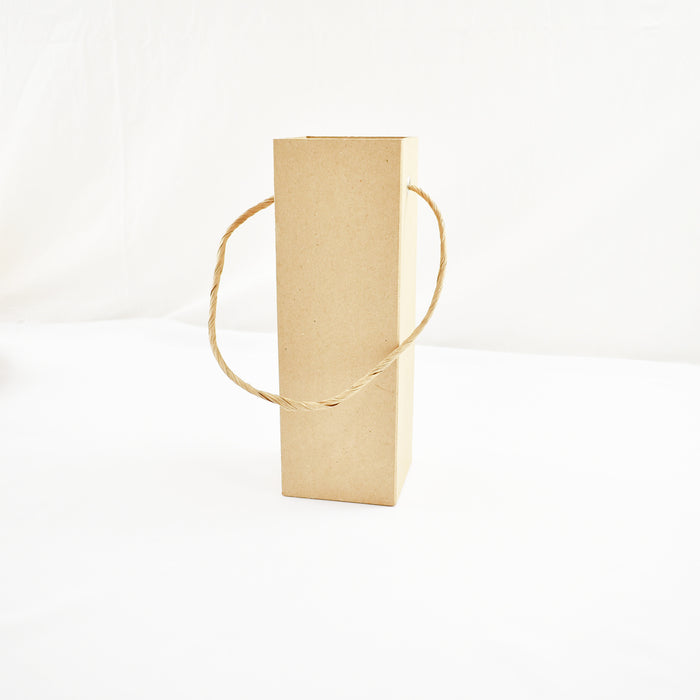Boîte en carton kraft pour bouteille carrée