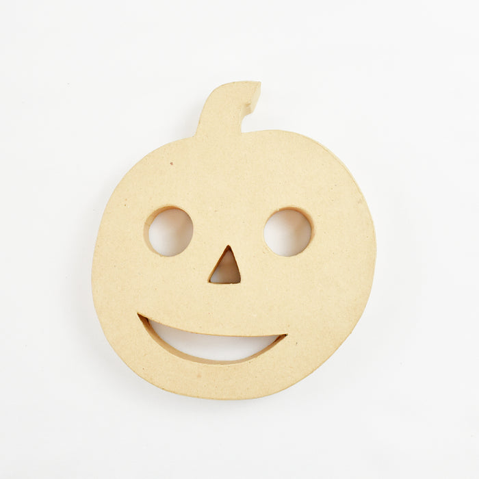 Pumpkin with Face in Kraft Cardboard