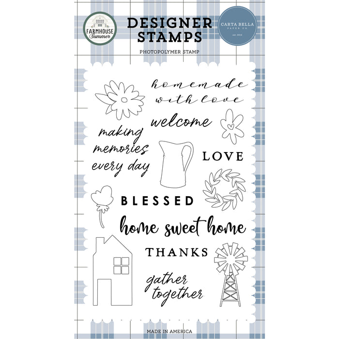 Homemade With Love Stamp Set Farmhouse Summer