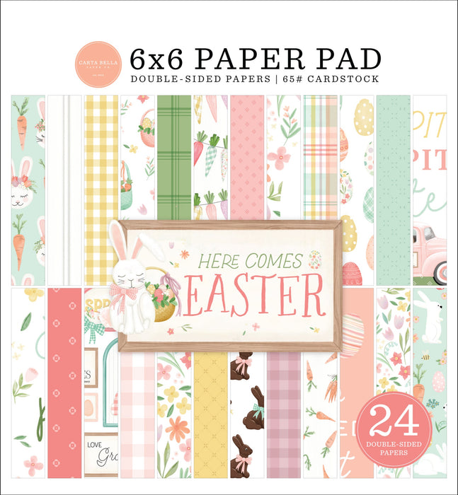 Small Paper Pad Here Comes Easter