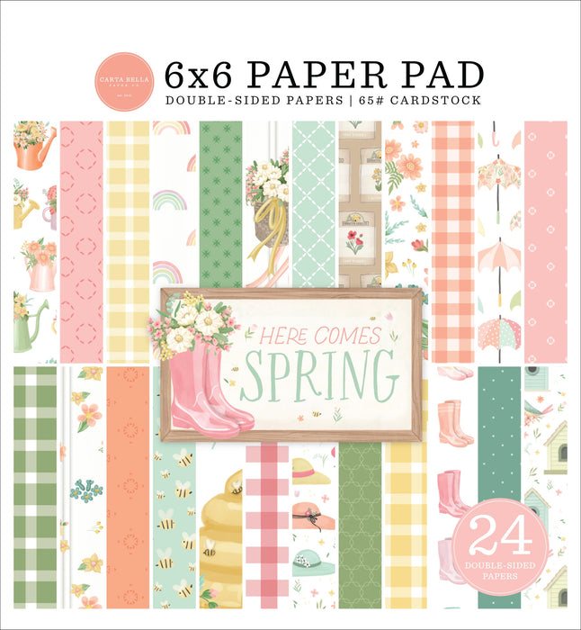 Small Paper Pad Here Comes Spring
