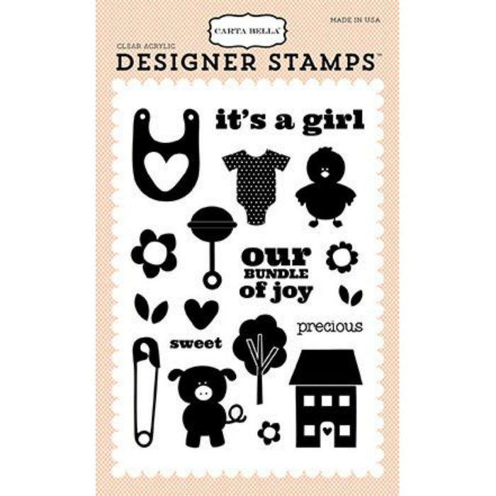 Precious Girl Acrylic Stamps