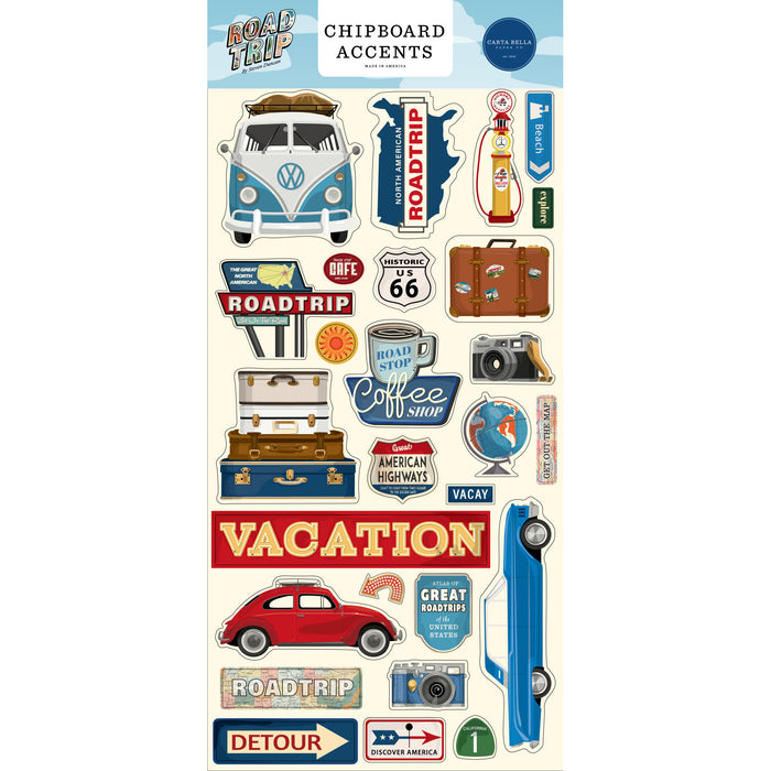 Chipboard Accents Road Trip