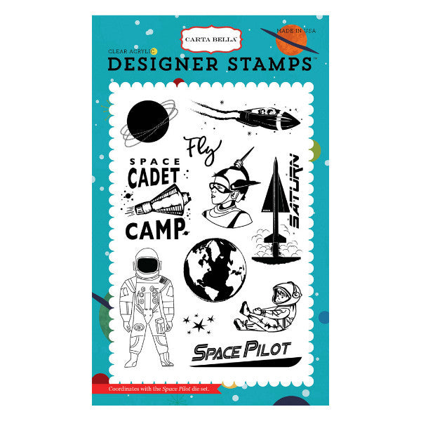 Space Pilot Space Academy Stamp Set