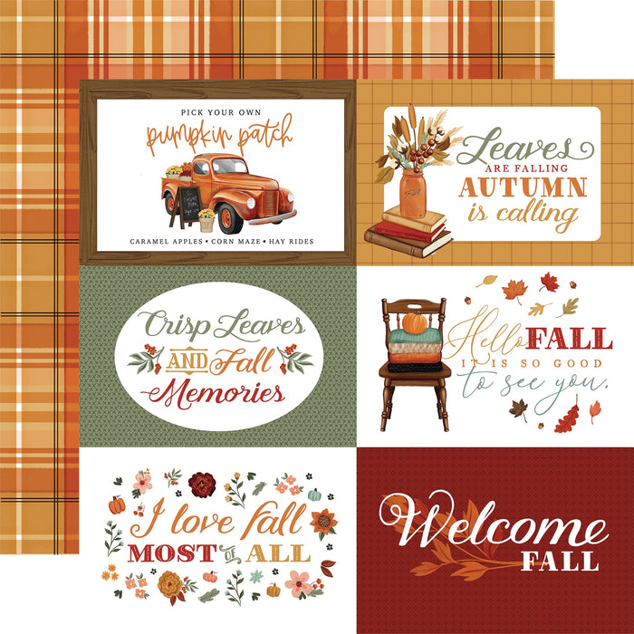 6x4 Journaling Cards Welcome Fall