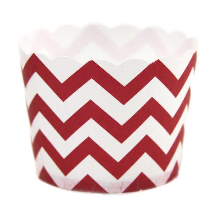 Red chevron party cups 24 units