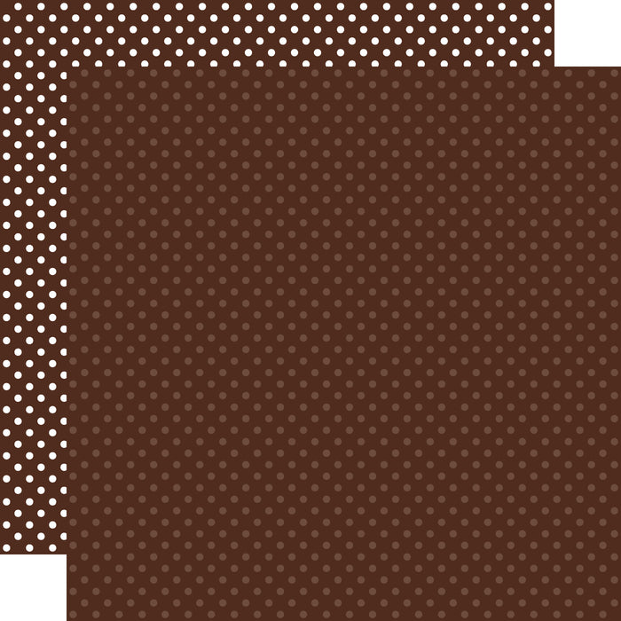 Brown Dots &amp; Stripes Paper