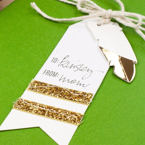 Etiquetas de Regalo Plumas DIY Gift Wrap