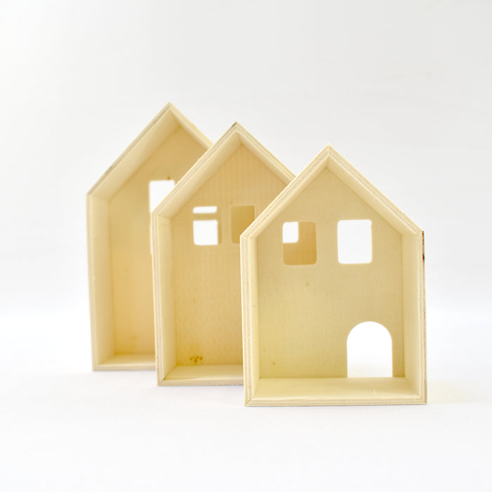 Wooden Houses Set