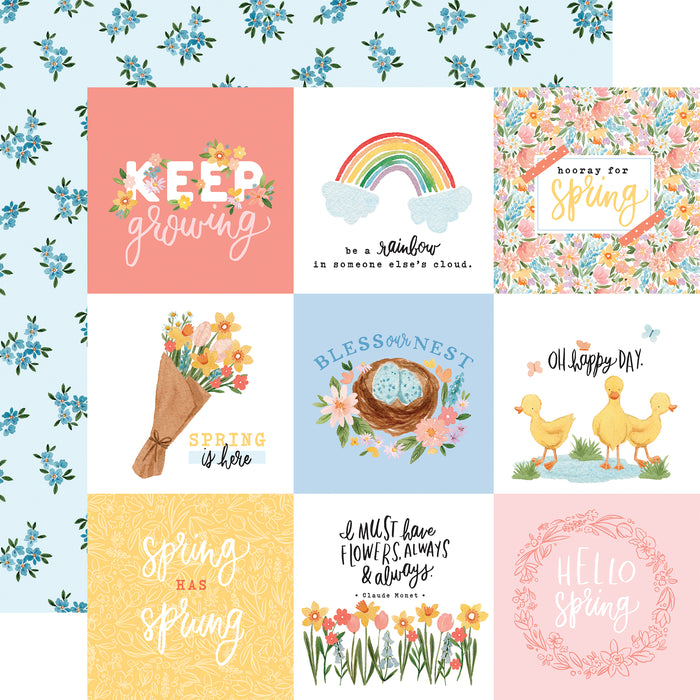 Paper 4X4 Journaling Cards My Favorite Spring