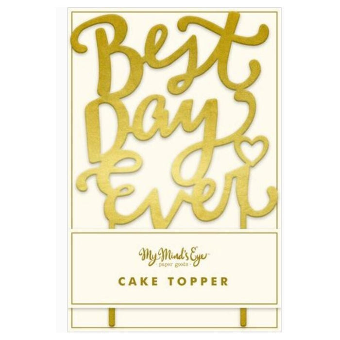 Cake Topper "Le meilleur jour de ma vie"