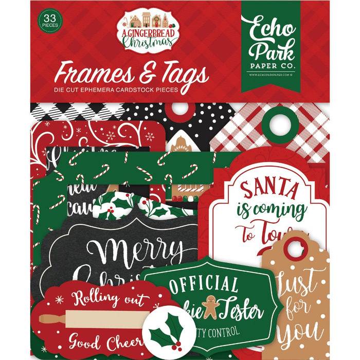 Ephemera Frames & Tags A Gingerbread Christmas