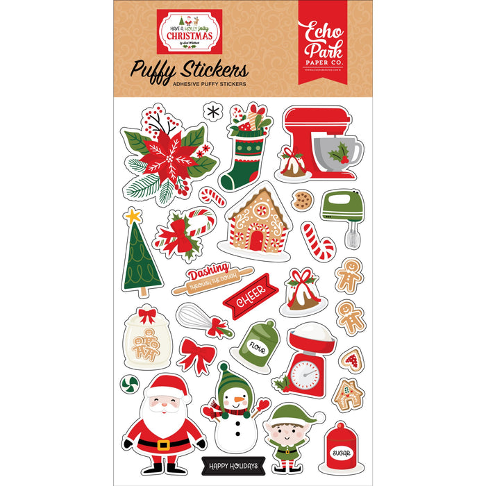 Puffy Stickers Have A Holly Jolly Christmas