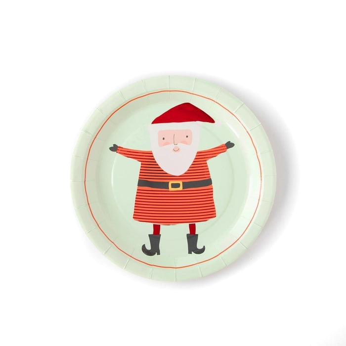 Paper Plates Christmas Holiday Santa