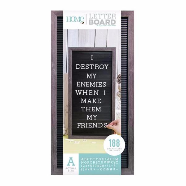 Letter Boards Gray Frame with Black 10x20