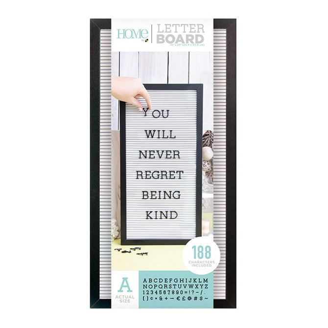 Letter Boards  Black Frame with White 10x20