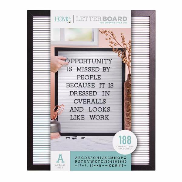 Letter Boards   Black Frame with White 16x20