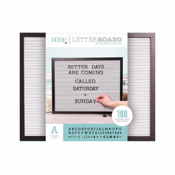 SuperOh!portunidades Letter Boards Black Frame with White  20x16