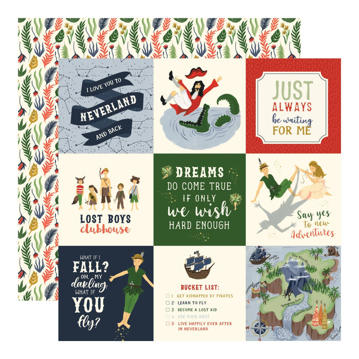 Papel 4X4 Journaling Cards Lost In Neverland