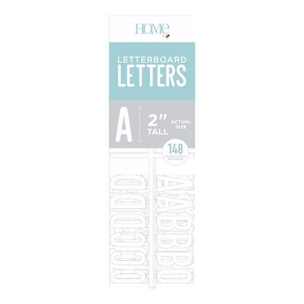 Letter Packs   White 2" Letter Board