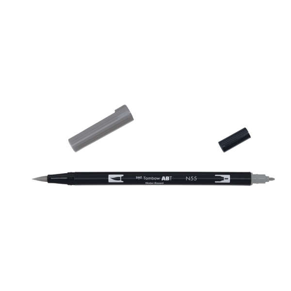 Tombow Dual Brush-Pen Abt N55 Cool Grey 7 Marqueur Aquarelle