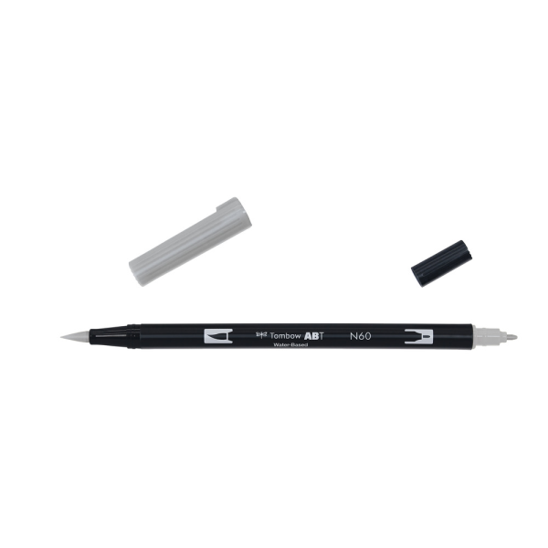 Tombow Dual Brush-Pen Abt N60 Cool Grey 6 Marqueur Aquarelle