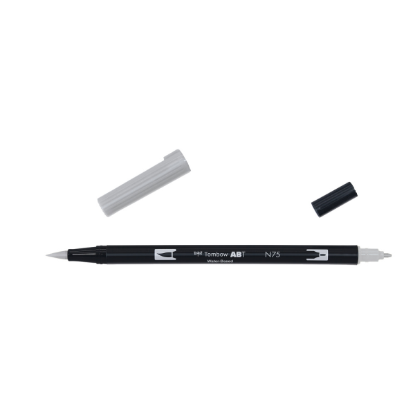 Watercolour Pen Tombow Dual Brush-Pen Abt N75 Cool Grey 3