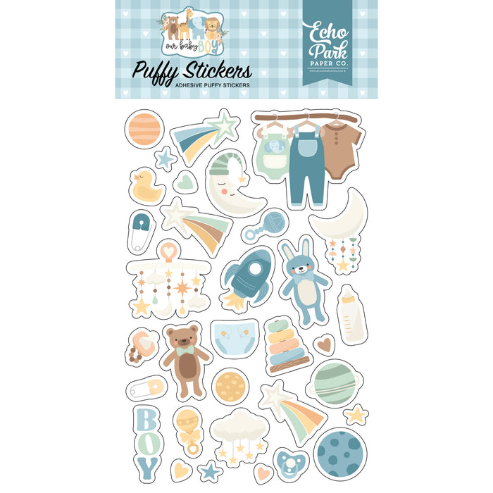 Puffy Our Baby Boy Stickers