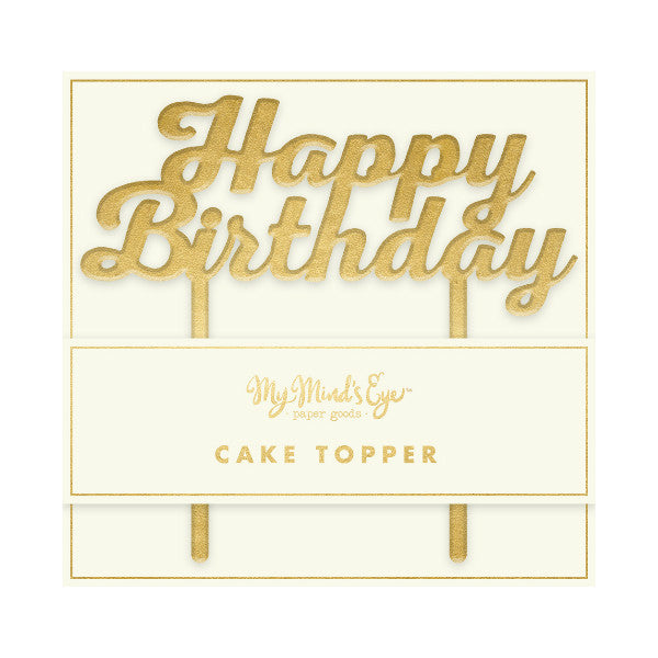 Topper de gâteau de base joyeux anniversaire