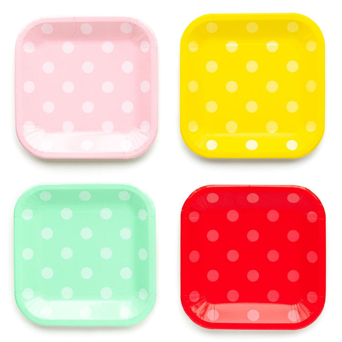 Basic Multi Polka Dot Plates