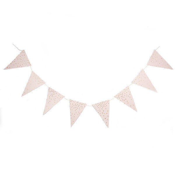 Paper Love Champagne Wedding Pennant Banner