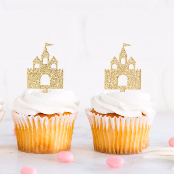 Princess Castle Cupcake Toppers