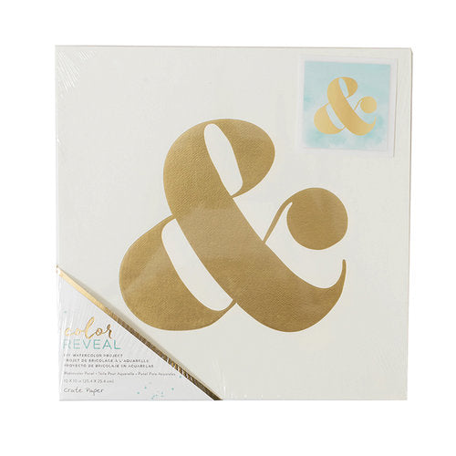 Ampersand Watercolor Panel 10x10 Color Reveal