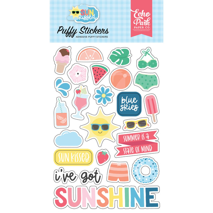 Puffy Sun Kissed Stickers