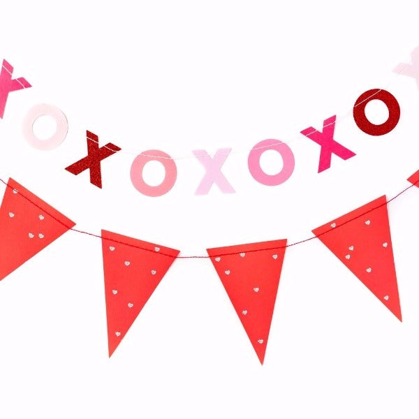 Bannière Valentine XOXO & Pennant