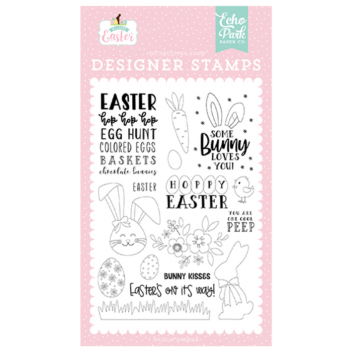 Bunny Kisses Stamp Set Welcome Easter