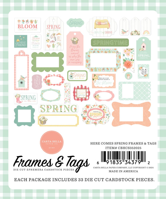 Frames & Tags Here Comes Spring