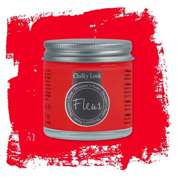 Fleur Chalky Look Paint 50 ml Tomato Red