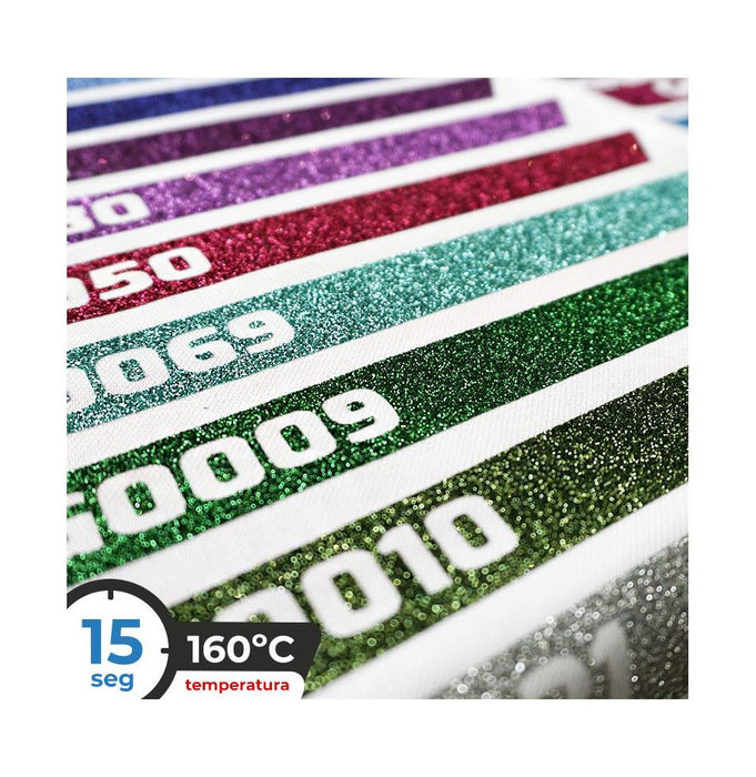 Vinyle textile Glitter Menthe 30x50